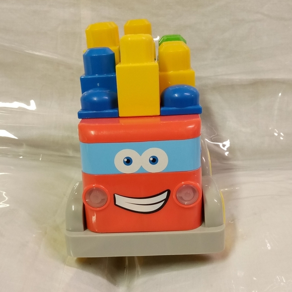 Buddy Brikz Talking Fire Truck W/26pc  Mega Bloks Multi-Size,Design Toy Bloks #1 - Picture 1 of 6